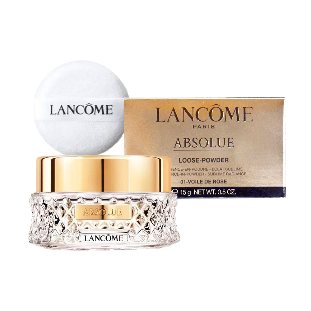 LANCOME蘭蔻 絕對完美精粹蜜粉 是一款高遮蓋力且輕盈的定妝粉餅，適合所有膚質使用。內含精粹成分，能有效控油、吸汗，並延長妝容持妝時間，讓妝容更自然持久。粉質細緻均勻，輕拍上臉即可達到完美妝效，適合日常與特殊場合使用。