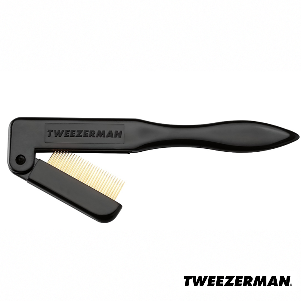 【Tweezerman】折疊式睫毛梳-個性黑