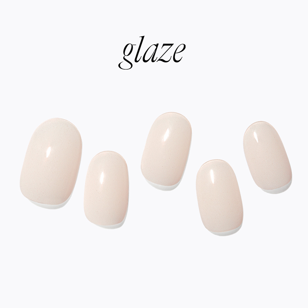 【DASHING DIVA】Glaze/M 經典凝膠美甲貼 奶油米白