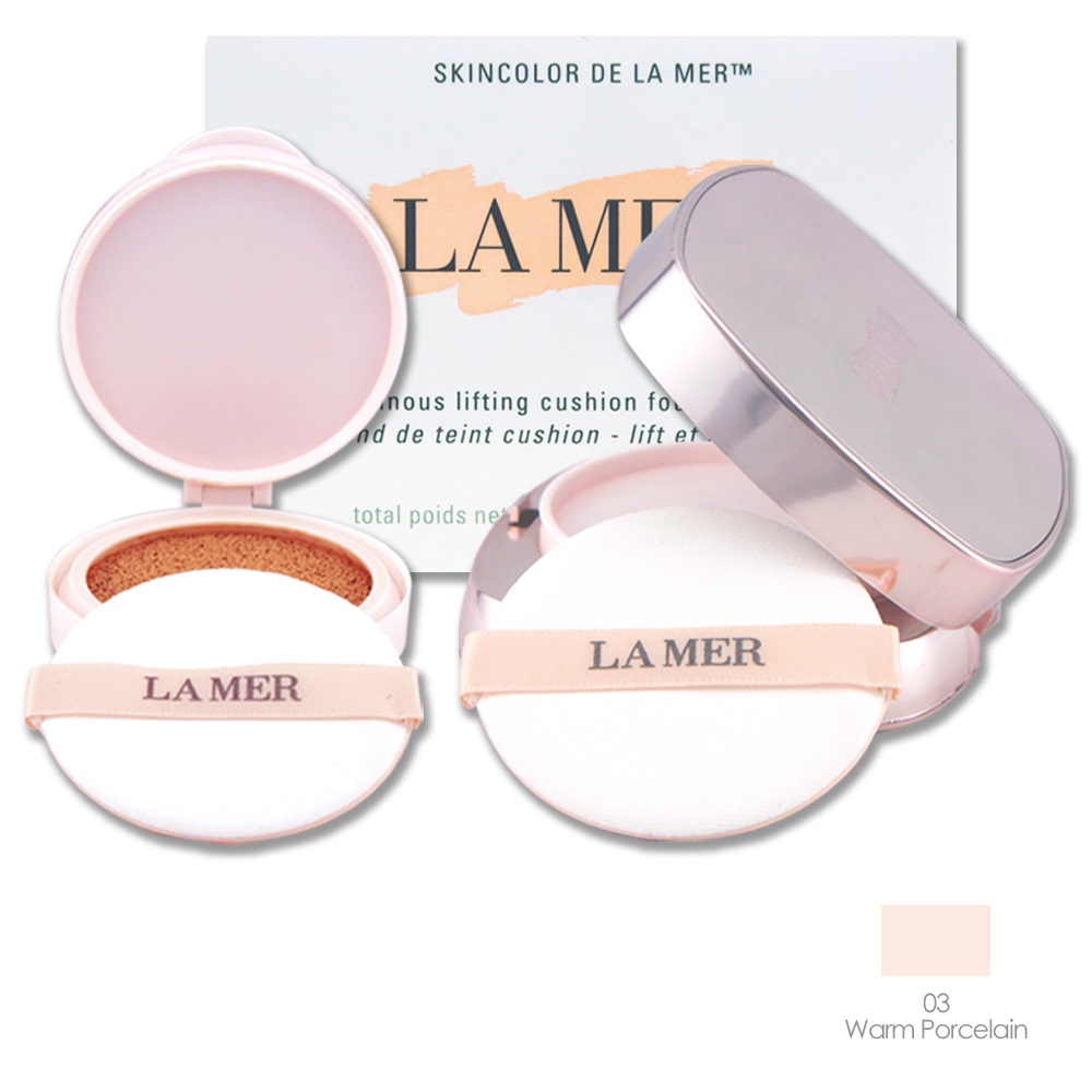 LA MER 海洋拉娜 奇蹟煥采氣墊粉霜 24g（12g x 2）-03 Warm Porcelain