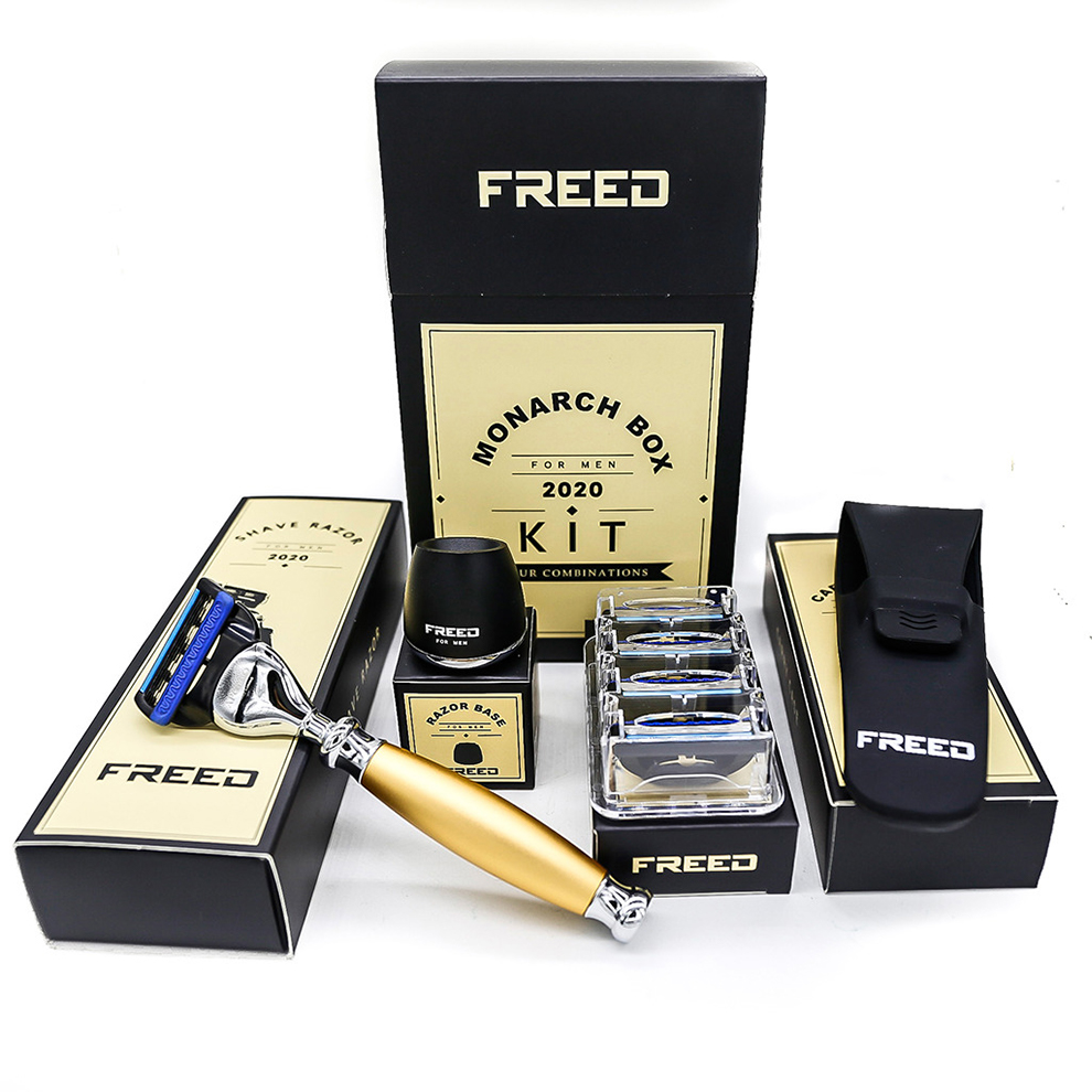 【FREED】一週年限量紀念款 宇宙探索系列 尊爵四件組刮鬍刀禮盒 阿波羅
