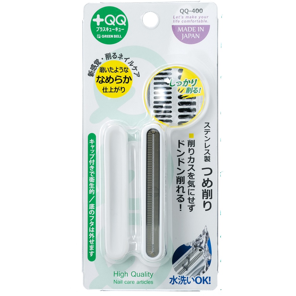 日本綠鐘+QQ不鏽鋼專利指緣修飾銼刀(QQ-400)