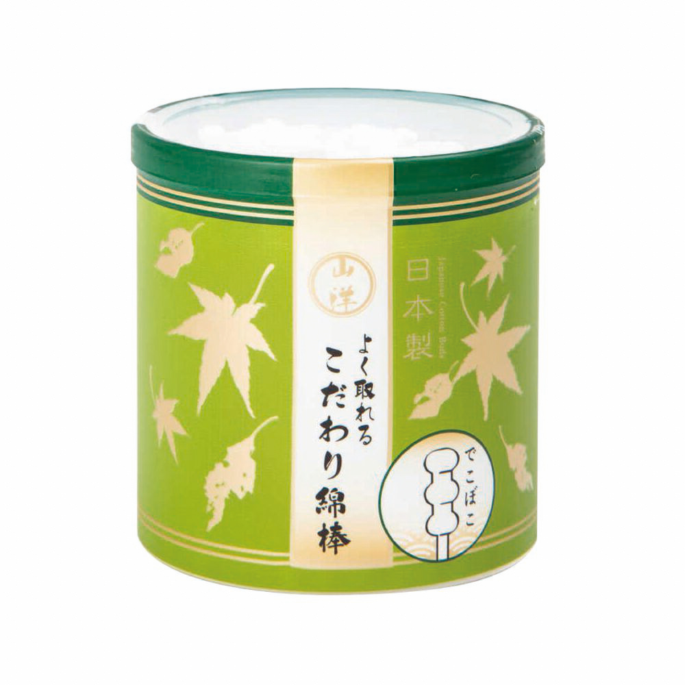 【日本 山洋 SANYO 螺旋棉花棒150支-圓筒裝(紙軸)