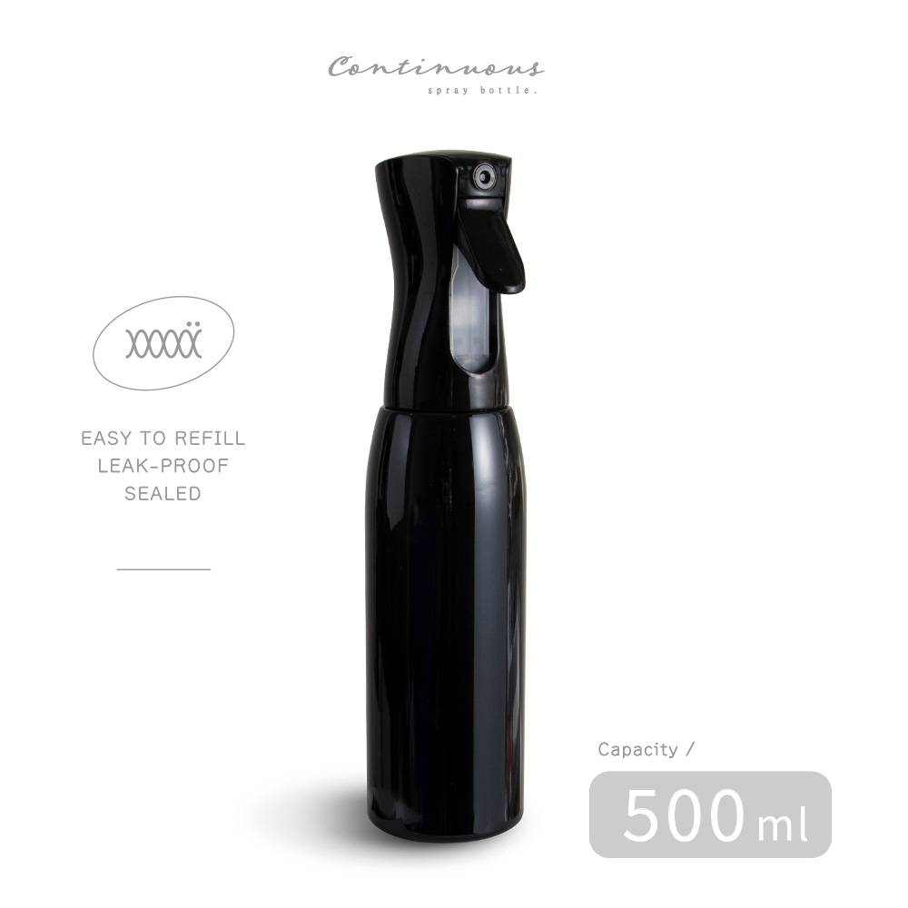 酒精噴瓶 高壓連續自動 噴霧瓶 分裝瓶 酒精瓶 噴霧器 多功能 噴瓶 大容量 500ml / 純黑