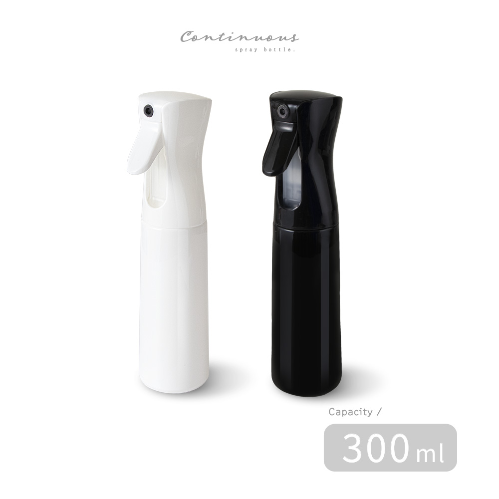 酒精噴瓶 高壓連續自動 噴霧瓶 分裝瓶 酒精瓶 噴霧器 多功能 噴瓶 - 黑白款 300ml