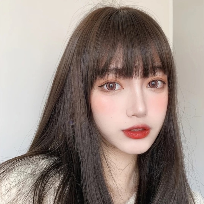 女假髮整頂真髮絲-自然時尚直順長髮美髮用品4款74ah8【巴黎精品】