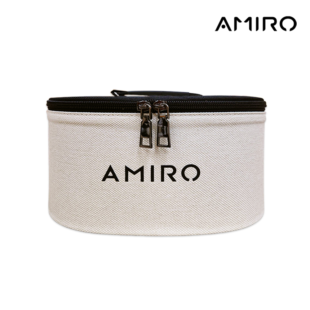 【AMIRO】大容量圓筒化妝包 /手提/便攜/收納/化妝箱