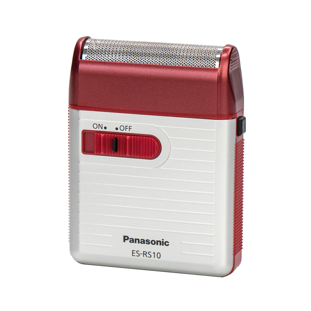 【Panasonic 國際牌】日本製 迷你便攜式電動刮鬍刀-紅(電池款 附清潔刷)