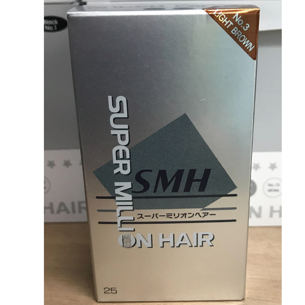 Super Million Hair 日本原裝進口【超級神奇天然纖維髮絲】25G#(Light 棕) -3號
