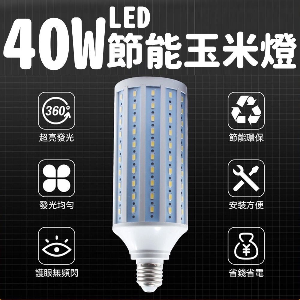 【璀璨明月】40W節能LED玉米燈泡(E27規格 省電環保)