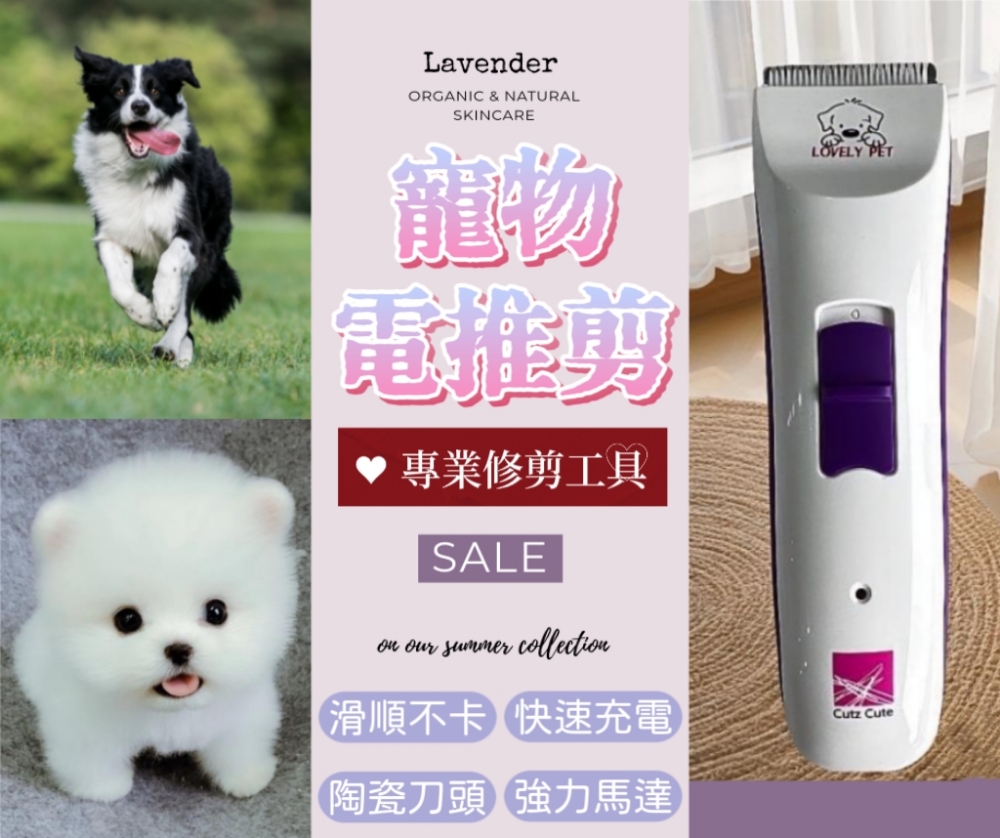 【Chuanxia】台灣製寵物電推剪 兩用充電款 奈米陶瓷刀頭 貓狗皆可用