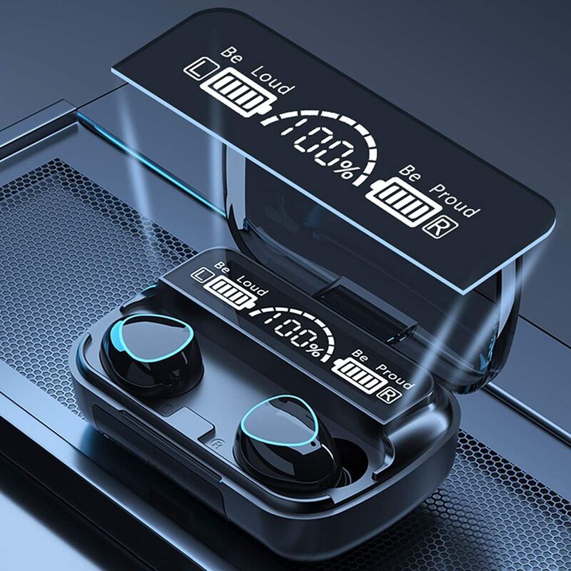 【科技M10】移動電源藍芽耳機 加贈科技感充電倉 藍芽耳機 行動電源