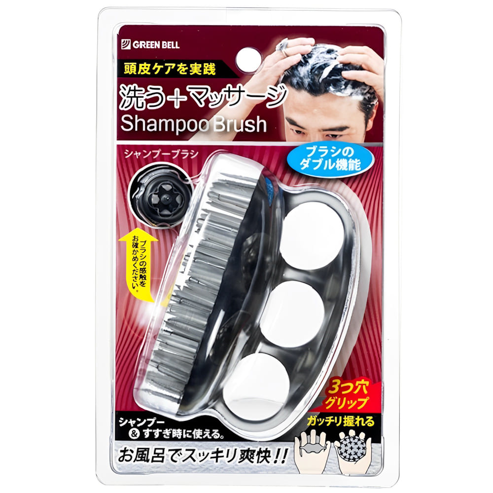 日本綠鐘SE風呂沐浴用機能型按摩洗頭刷(SE-026)