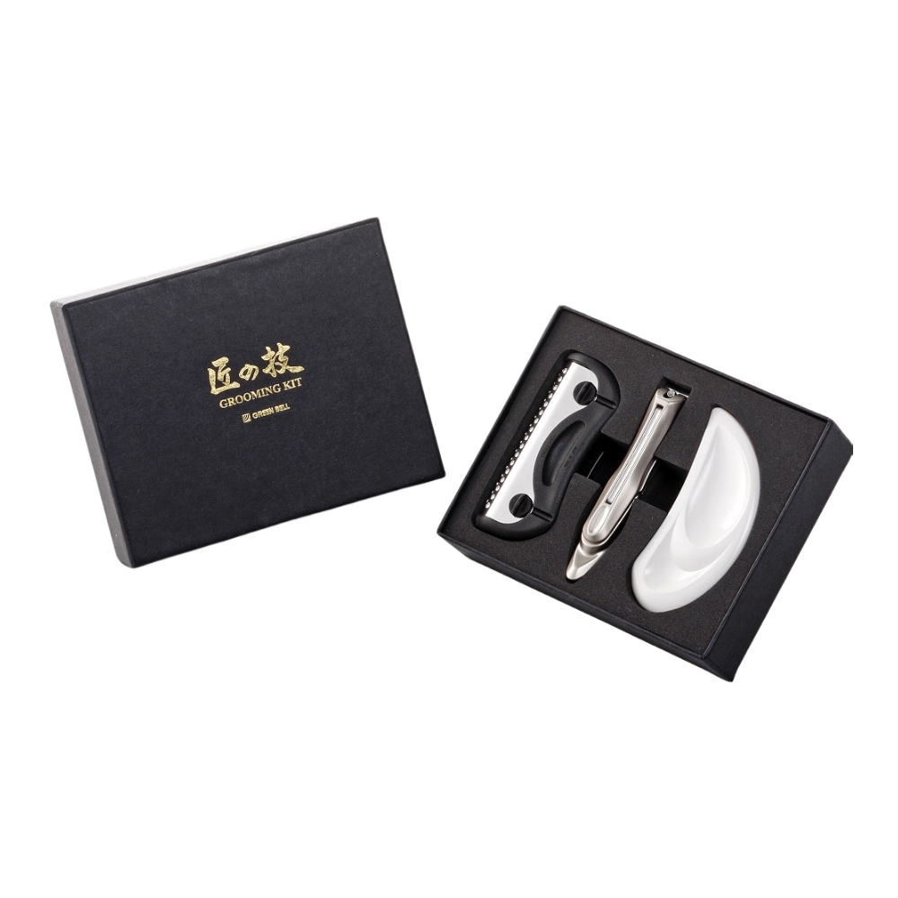 日本綠鐘匠之技專利銼刀&鍛造鋼指甲刀&腳皮刮除器之禮盒組(G-3111)