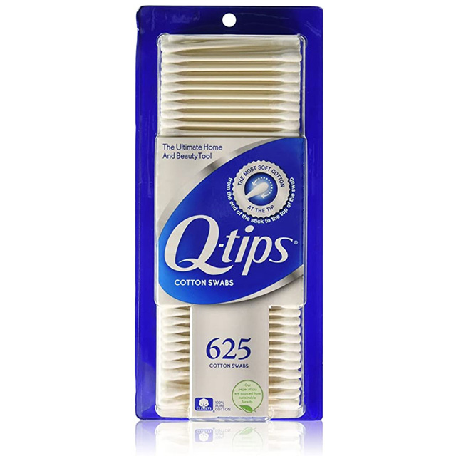 美國Q-tips紙軸棉花棒一盒625支(100%純棉)