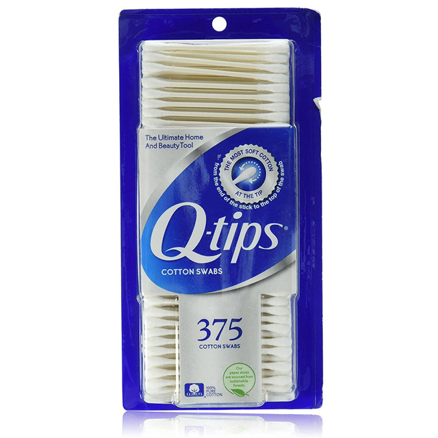 美國Q-tips紙軸棉花棒一盒375支(100%純棉)