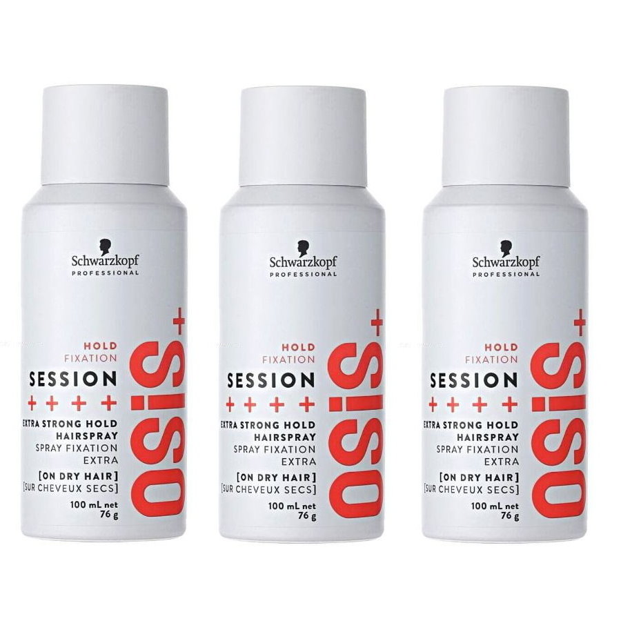 Schwarzkopf OSIS 黑炫風特強定型霧 100ml*3入