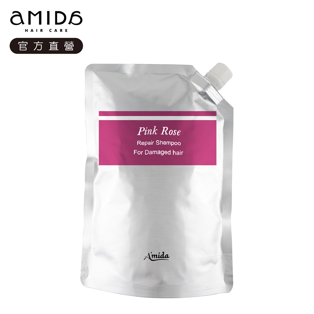 《AMIDA 阿蜜達》有機粉玫瑰洗髮精補充包1000ml