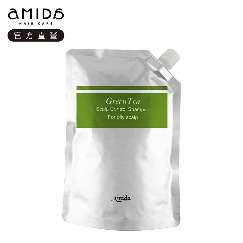 《AMIDA 阿蜜達》綠茶控油洗髮精補充包1000ml