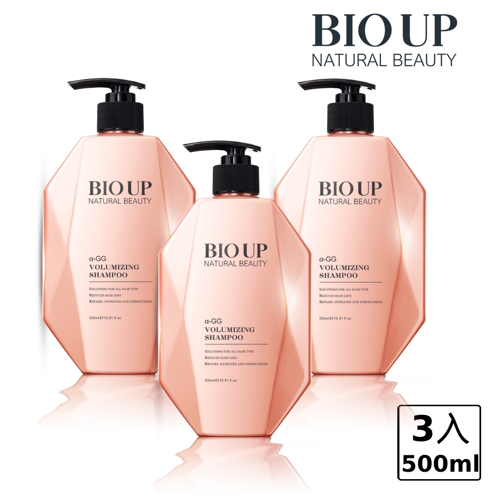 BIO UP 自然美根源強健豐盈洗髮精500ml(3入)