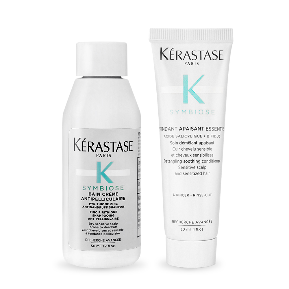 KERASTASE 卡詩 極淨平衡頭皮調理組(髮浴50ml+潤髮乳30ml)-國際航空版