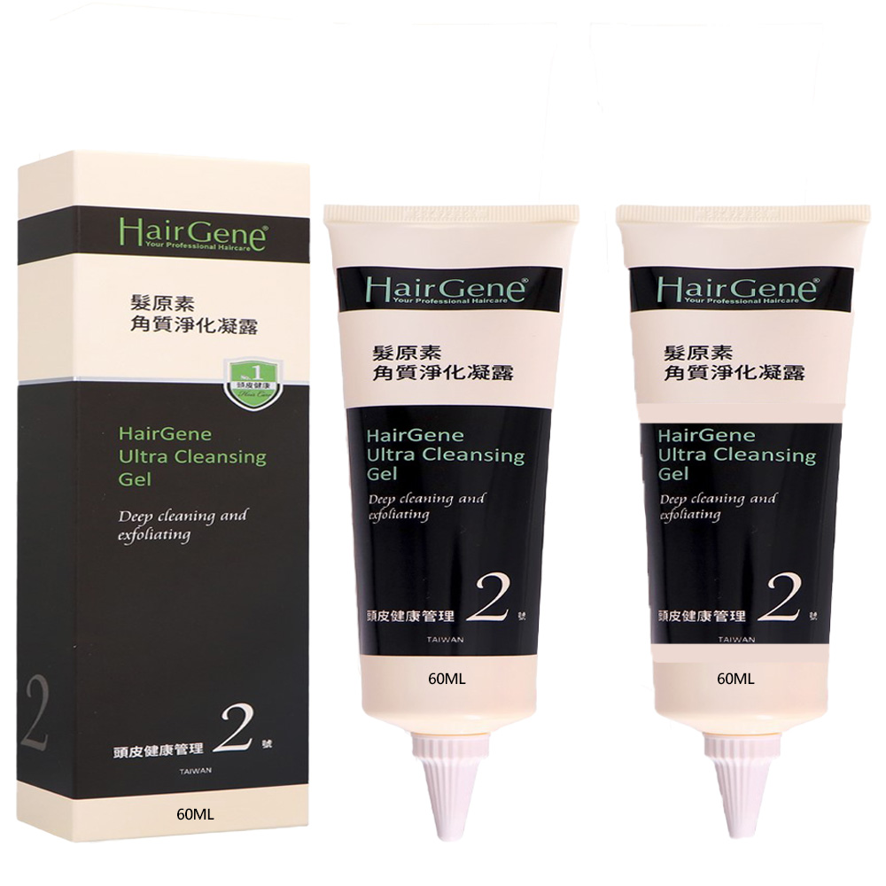 PBF 寶齡富錦 Hair Gene 髮原素系列 角質淨化凝露60ml *2入組(原廠公司貨)