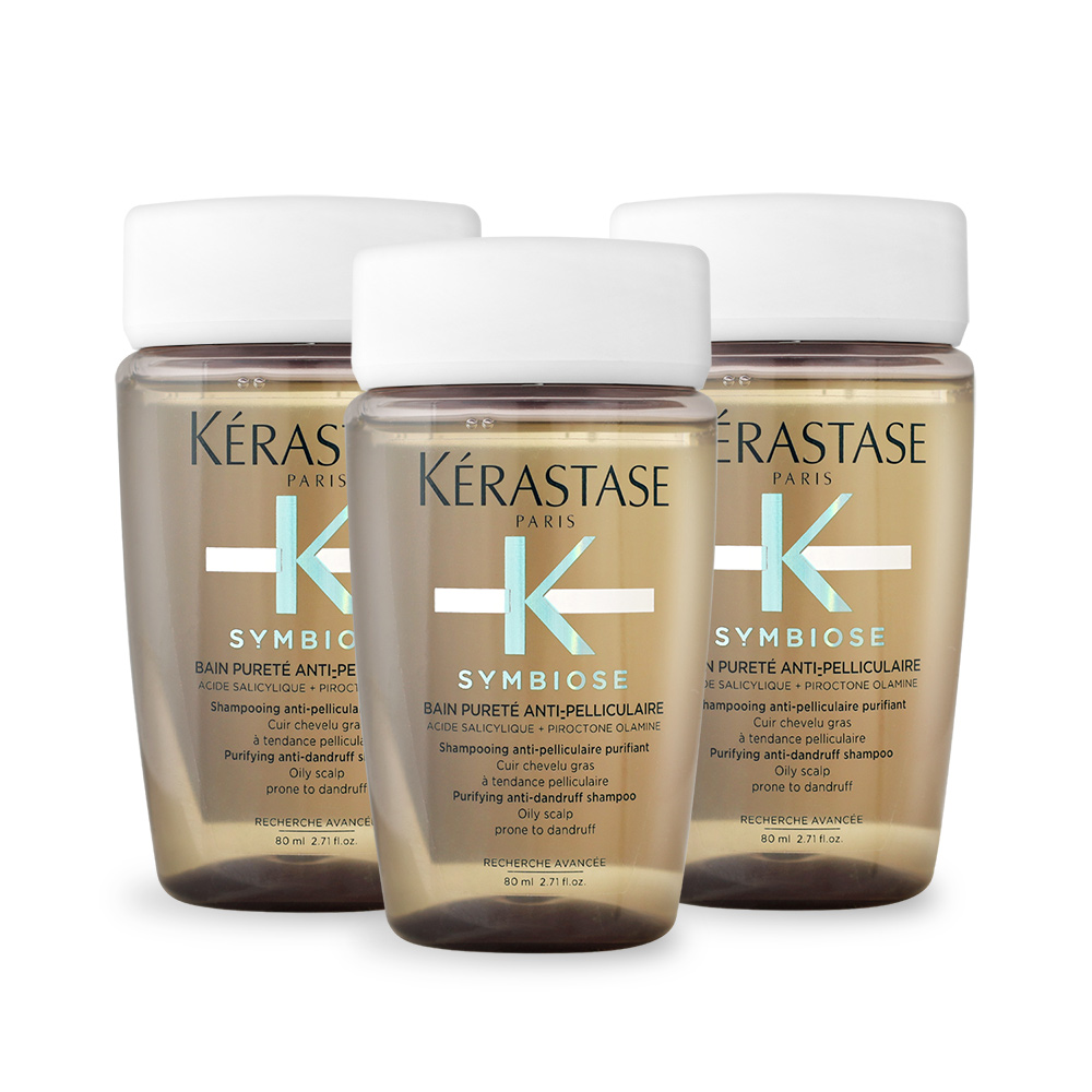 KERASTASE 卡詩 極淨平衡髮浴超值旅行組(80ml)X3-國際航空版
