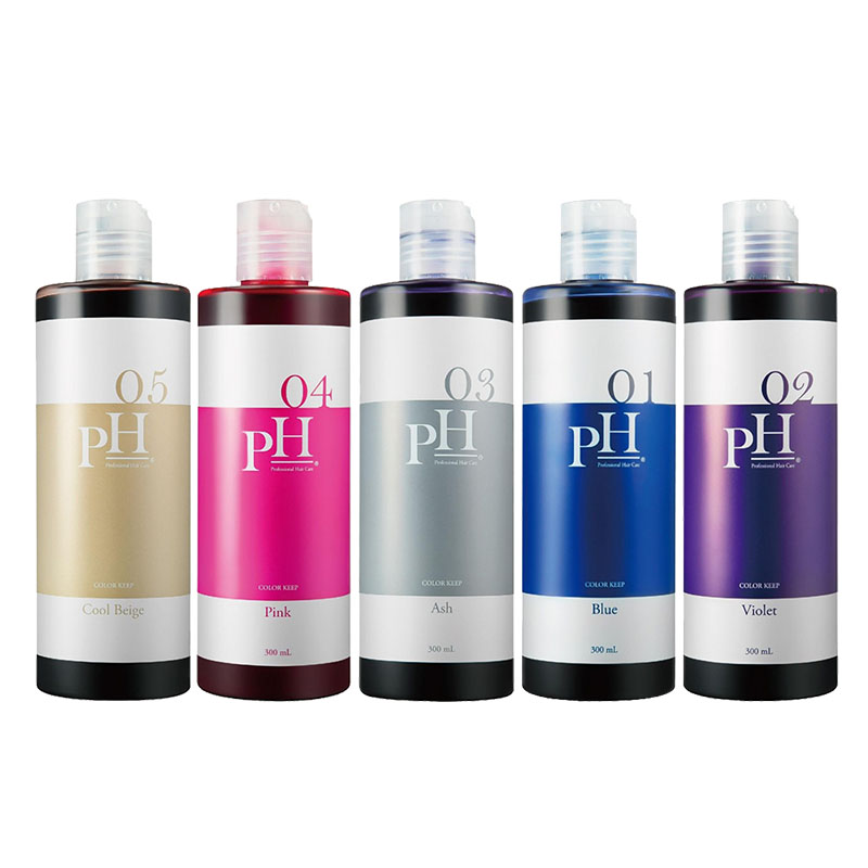 PH Color Keep 日本 PH增色洗髮精 補色洗 300ml (冰島灰/日本粉/法國紫/丹麥棕/希臘藍)