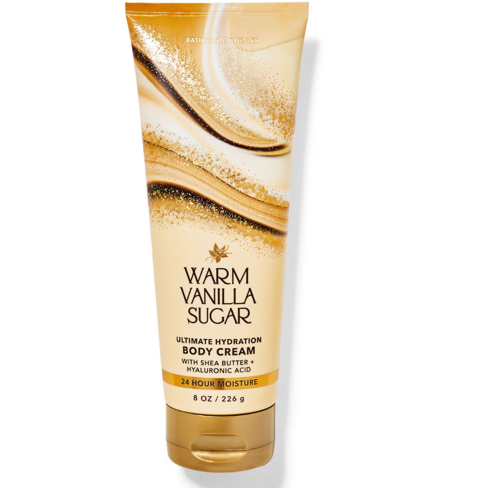 《Bath & Body Works BBW 》保濕香水身體乳霜【暖暖香草糖】Warm Vanilla Sugar 226g