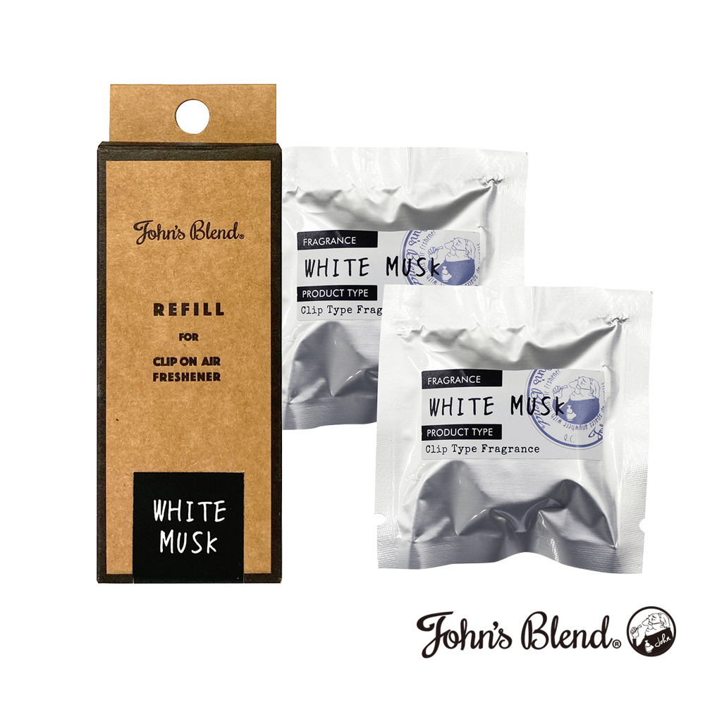 日本John’s Blend夾式擴香盒補充包(2片/盒)(白麝香)
