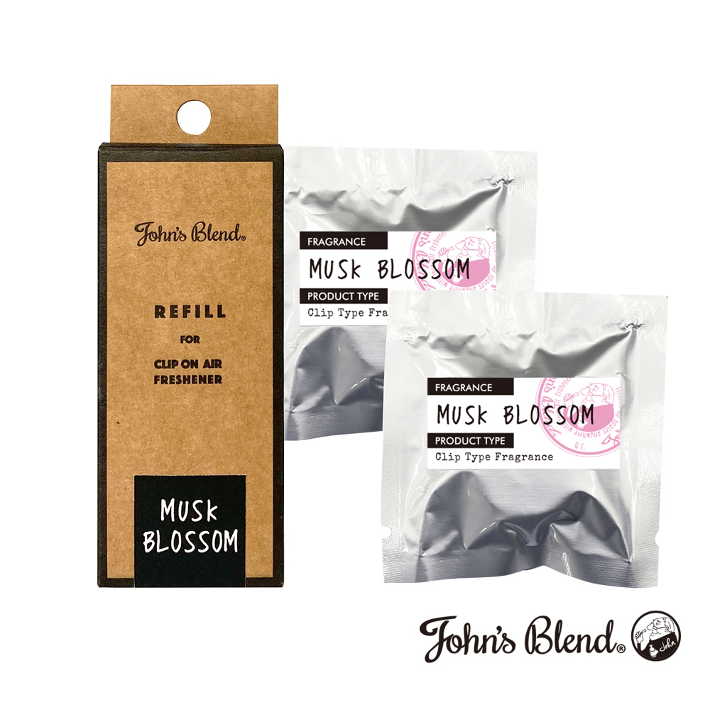 日本John’s Blend夾式擴香盒補充包(2片/盒)(麝香櫻花)
