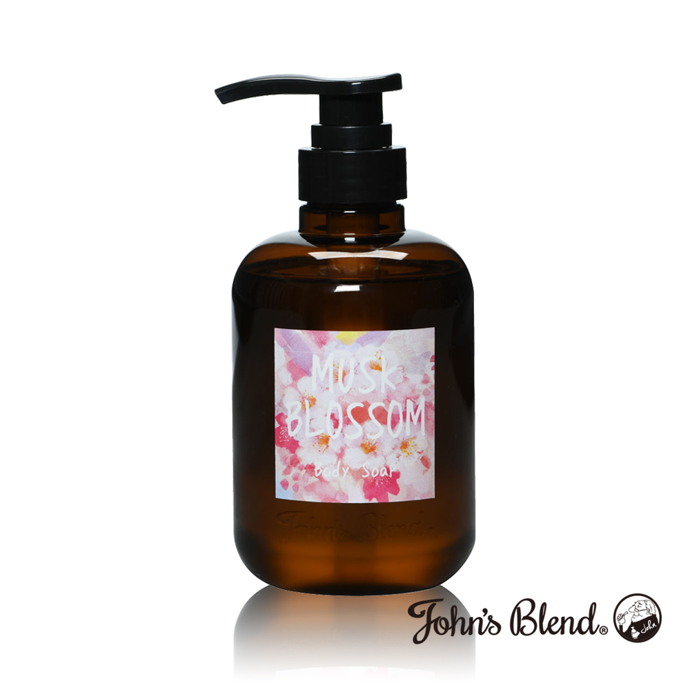 日本John’s Blend香氛沐浴液態皂(460ml/瓶)(麝香櫻花)
