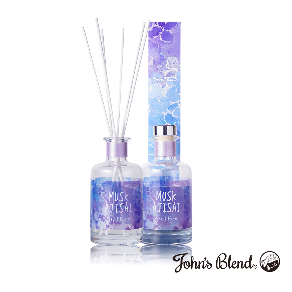 日本John’s Blend 室內香氛擴香瓶(160ml/瓶)(繡球花)