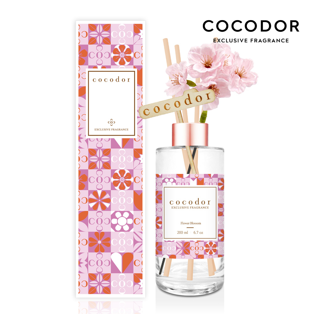 Cocodor Cube Scent 粉櫻花園系列擴香瓶200ml-可愛牡丹