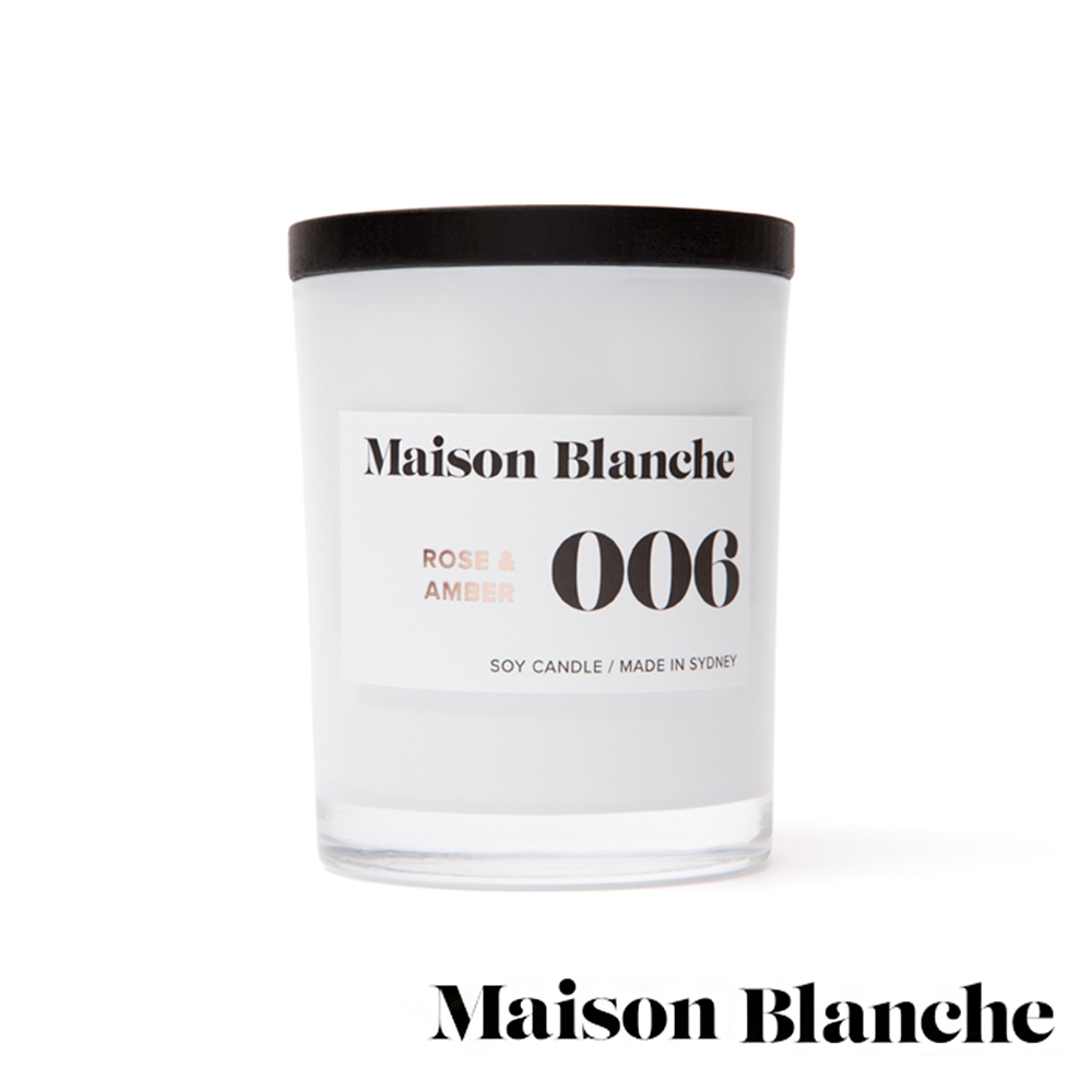 澳洲Maison Blanche 006 玫瑰琥珀 200g 手工香氛蠟燭