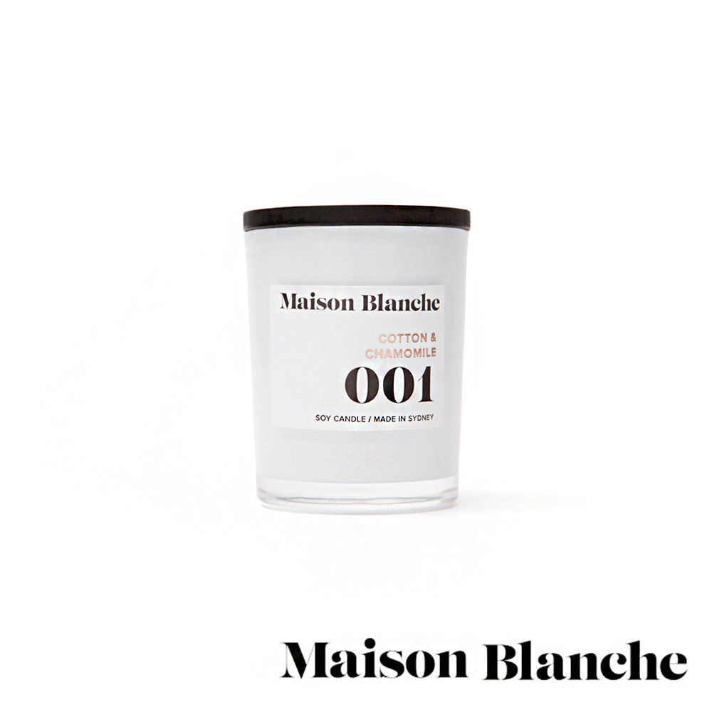 澳洲Maison Blanche 001棉花洋甘菊 60g 手工香氛蠟燭