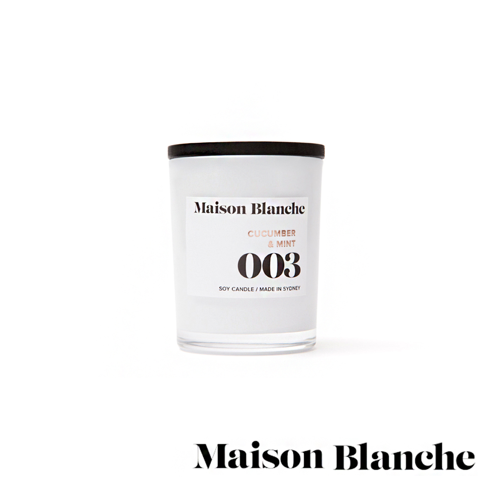 澳洲Maison Blanche 003 黃瓜薄荷 60g 手工香氛蠟燭