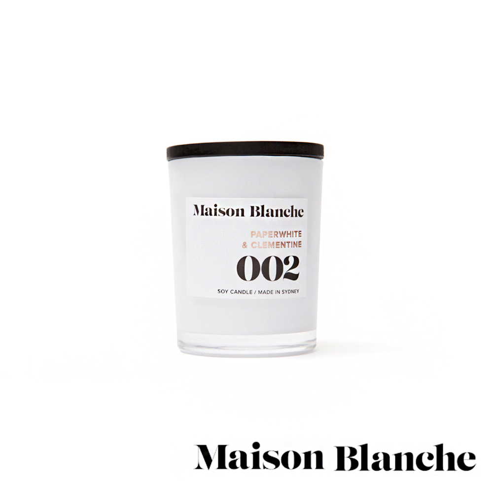 澳洲Maison Blanche 002白百合檀香 60g 手工香氛蠟燭