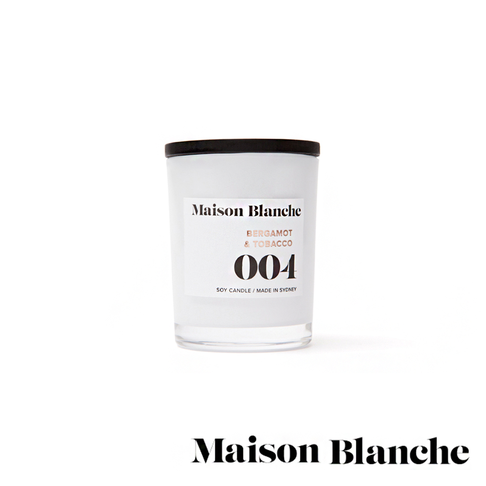 澳洲Maison Blanche 004 佛手柑菸草 60g 手工香氛蠟燭