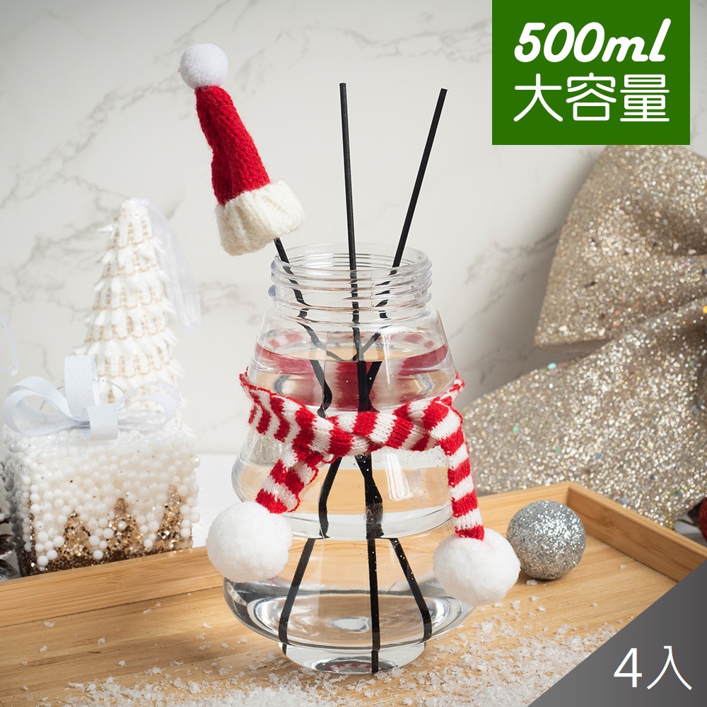 【藻土屋】聖誕限定造型補充瓶500ml 贈聖誕配件組x4-聖誕樹款