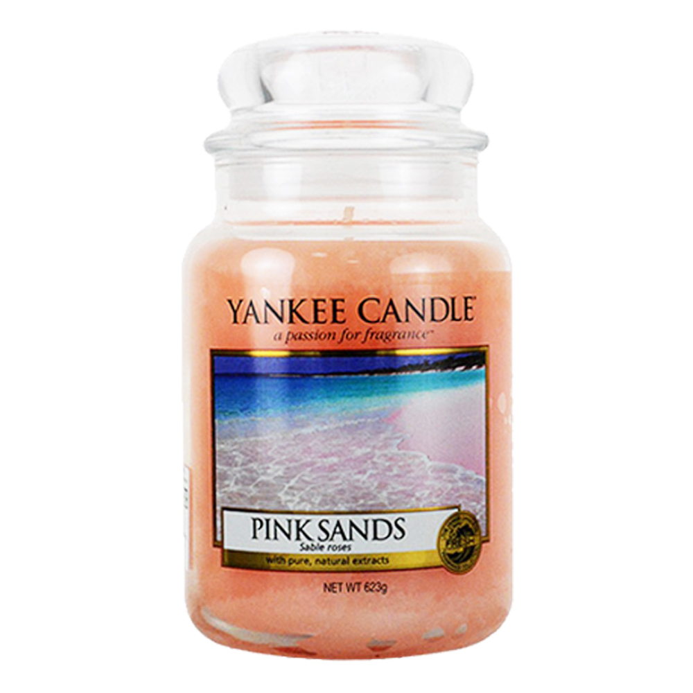 《YANKEE CANDLE》粉紅沙香氛蠟燭623g