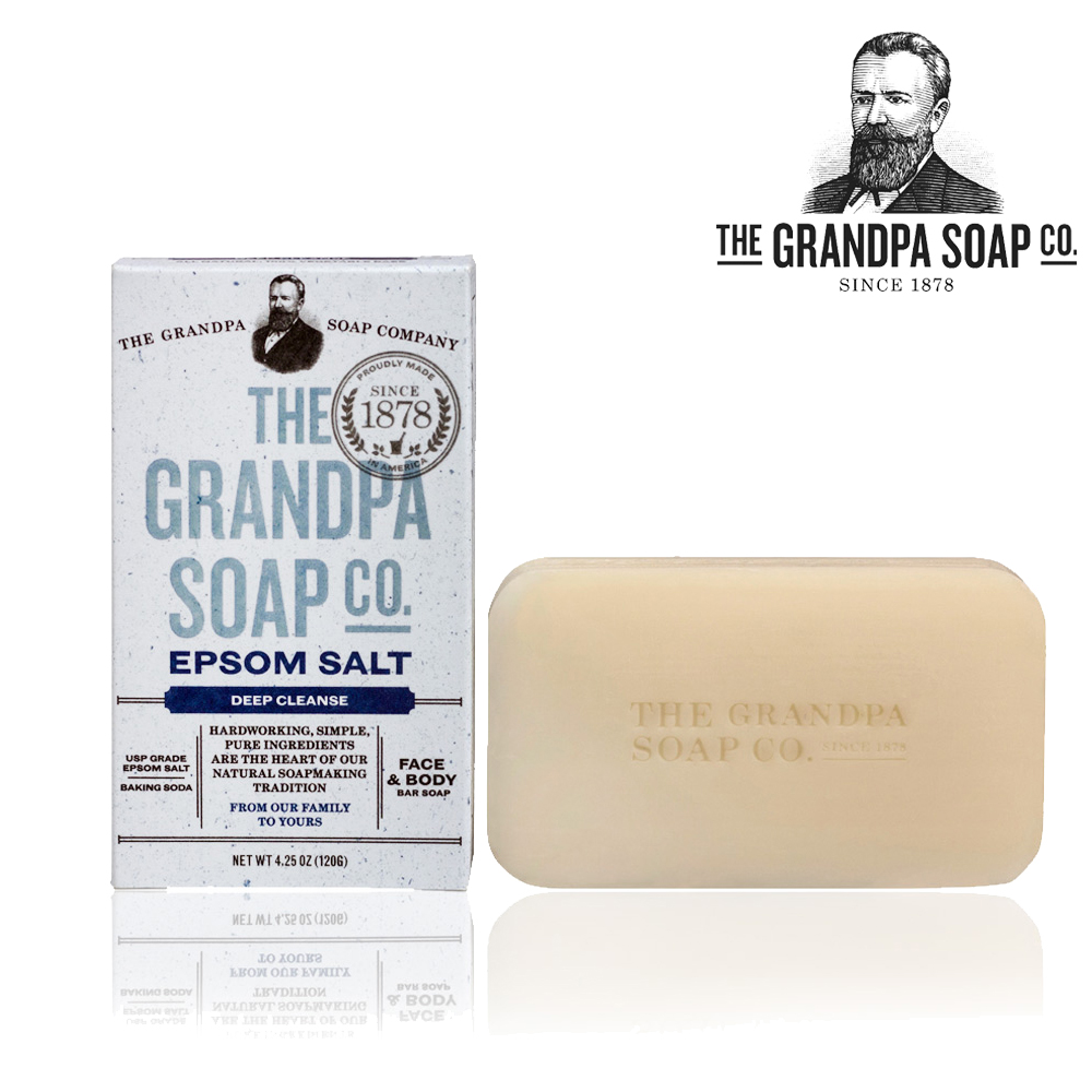 Grandpa 神奇爺爺 鎂鹽專業深層潔淨活膚皂 4.25oz