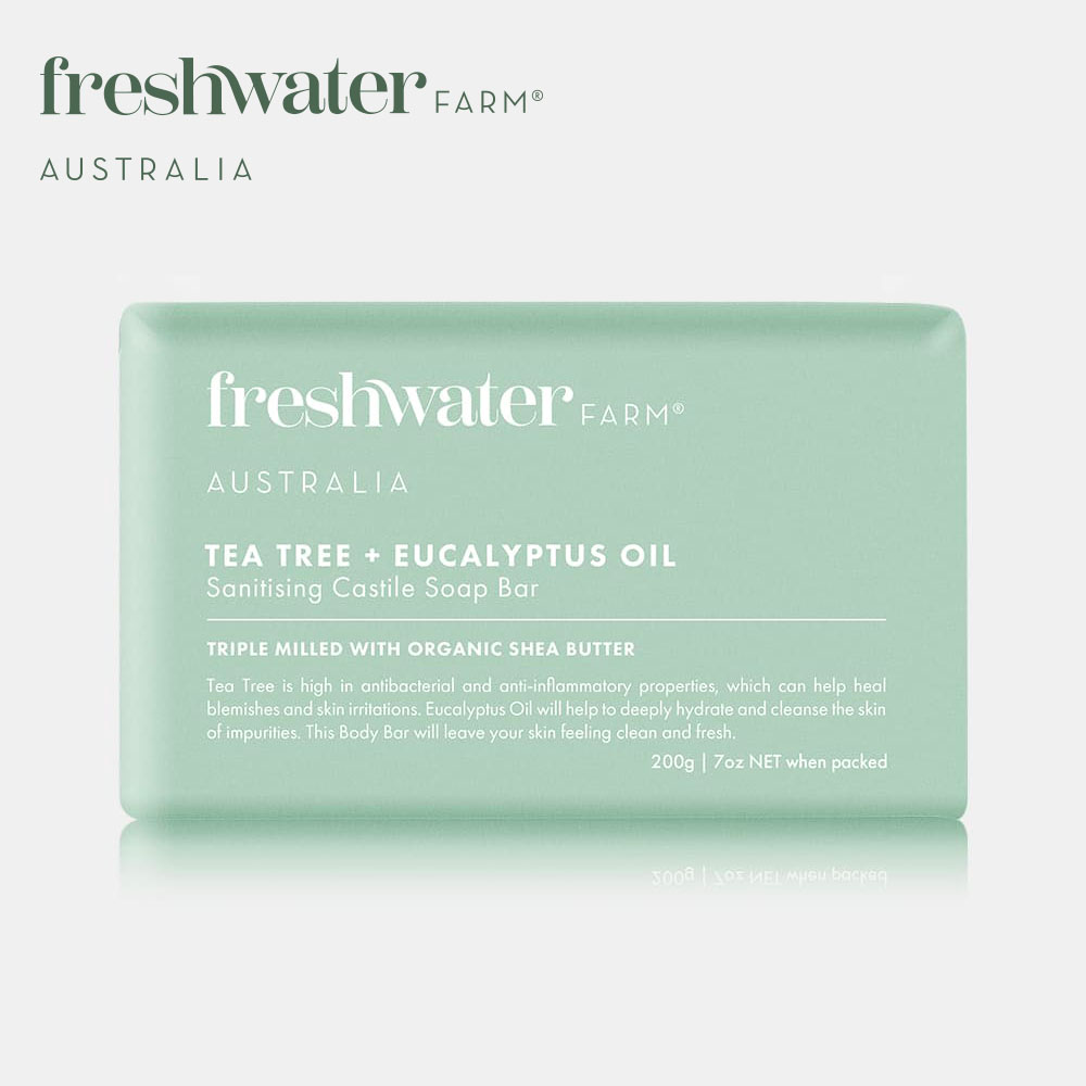 FRESHWATER FARM植萃香氛潔膚皂200g-茶樹&尤加利守護者