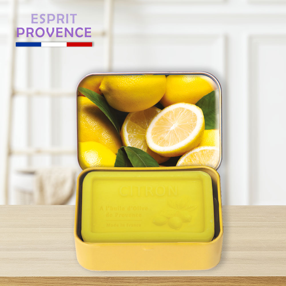 法國ESPRIT PROVENCE檸檬鐵盒皂70g