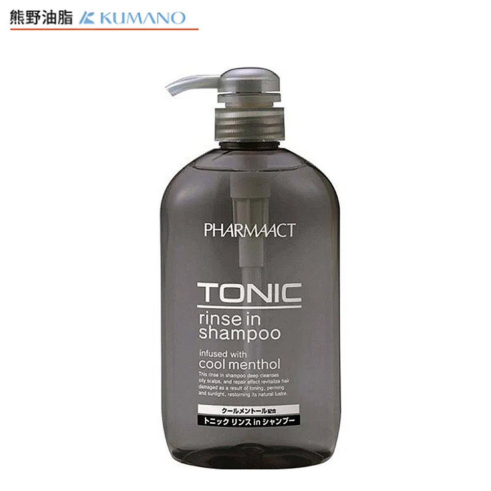 【日本 熊野油脂】TONIC 酷涼洗潤雙效洗髮乳 600ml