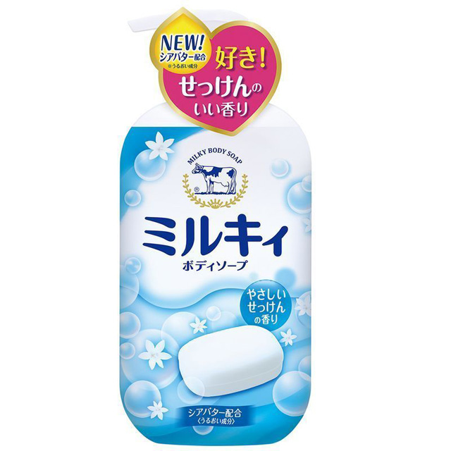 日本COW STYLE牛乳精華沐浴乳(清新皂香)550ml