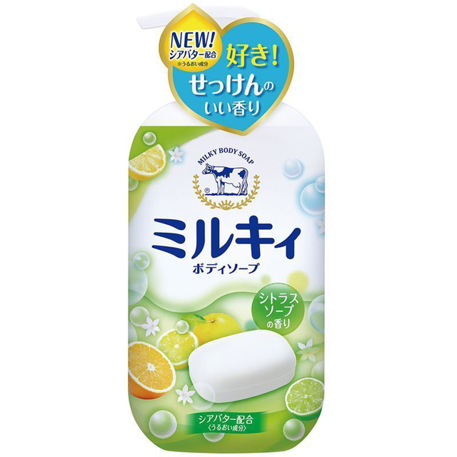 日本COW STYLE牛乳精華沐浴乳(柚子果香)550ml