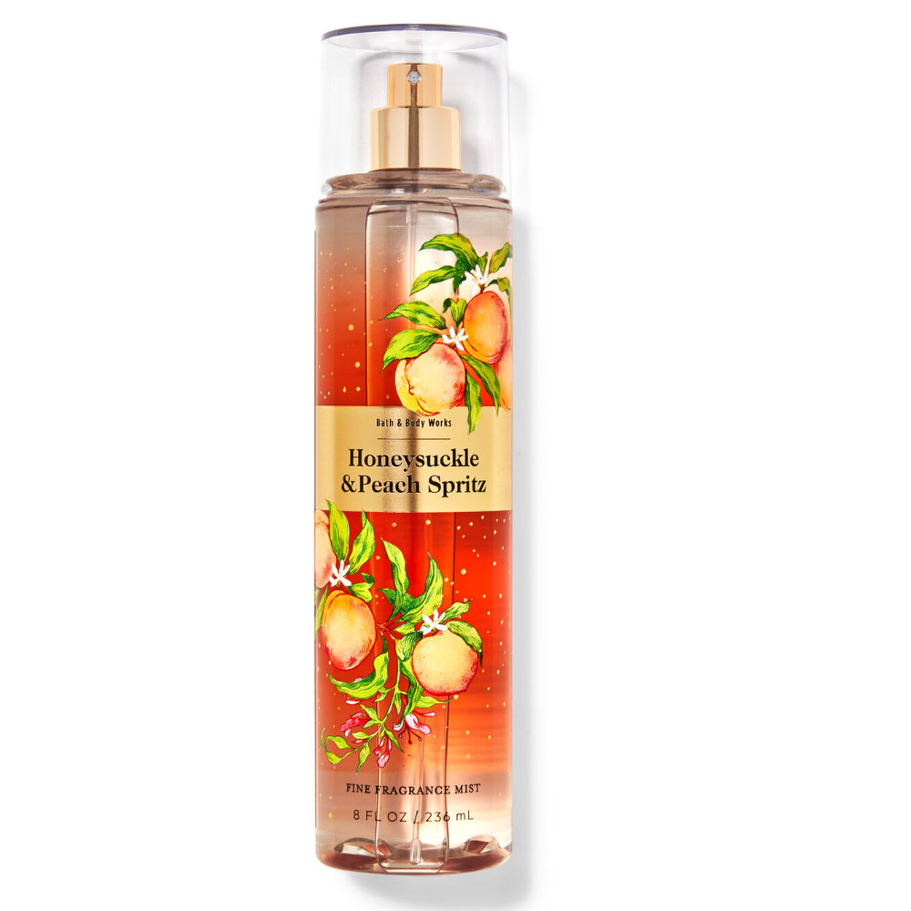 《Bath & Body Works BBW 》保濕香氛噴霧【忍冬花水蜜桃】Honeysuckle Peach Spritz 236ml