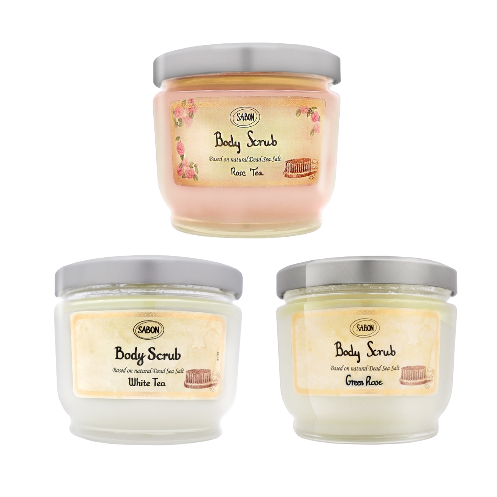 【SABON】身體磨砂膏 600g (玫瑰茶語/白茶/西西里柑橘/茉莉花語/經典)