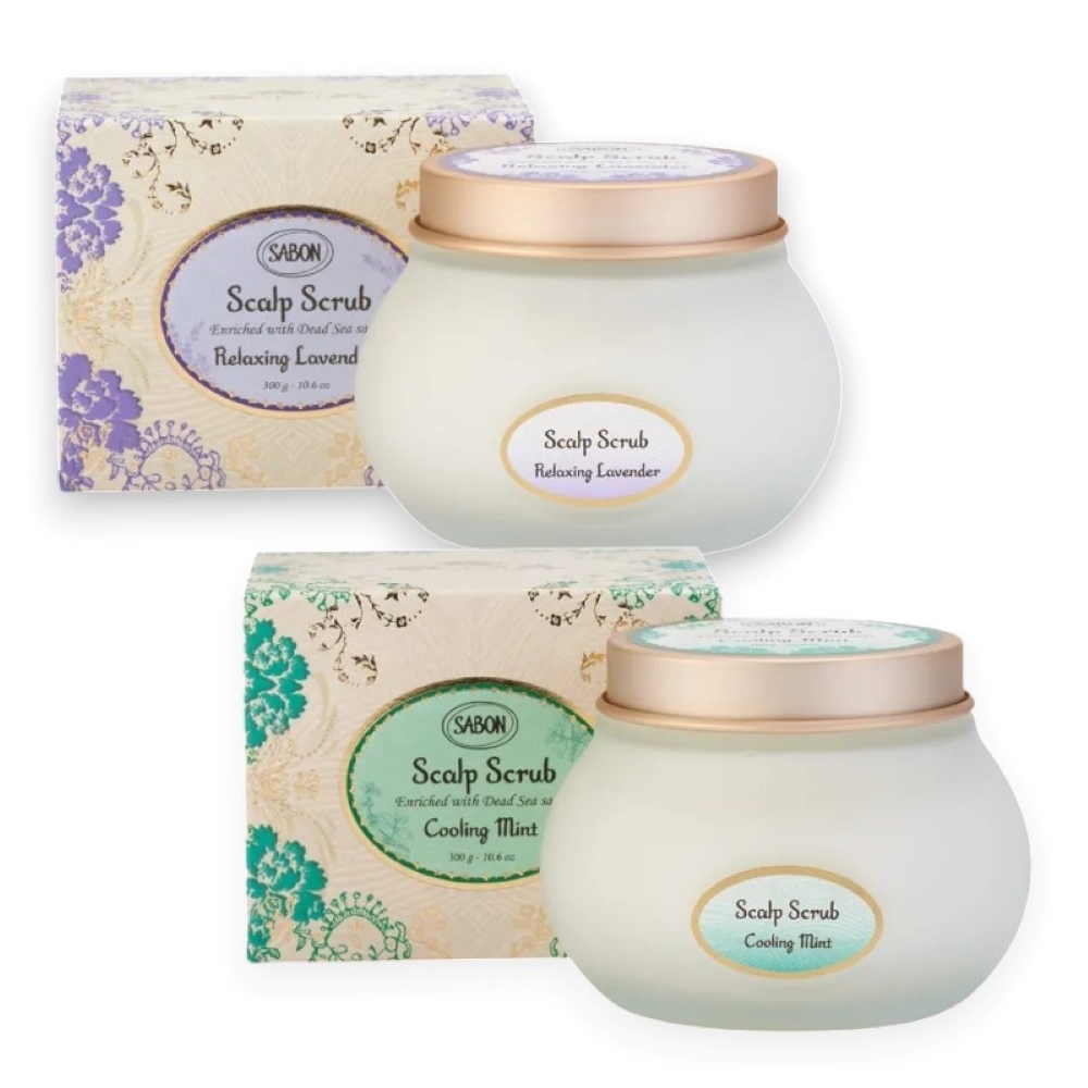 SABON 死海鹽頭皮磨砂膏 300g (薄荷/薰衣草兩款任選.國際航空版)